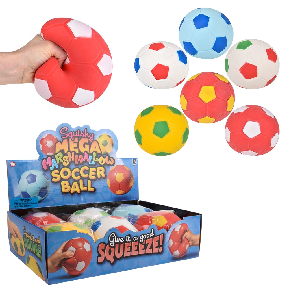 4.25" SQUISH MEGA MARSHMALLOW SOCCER BALL