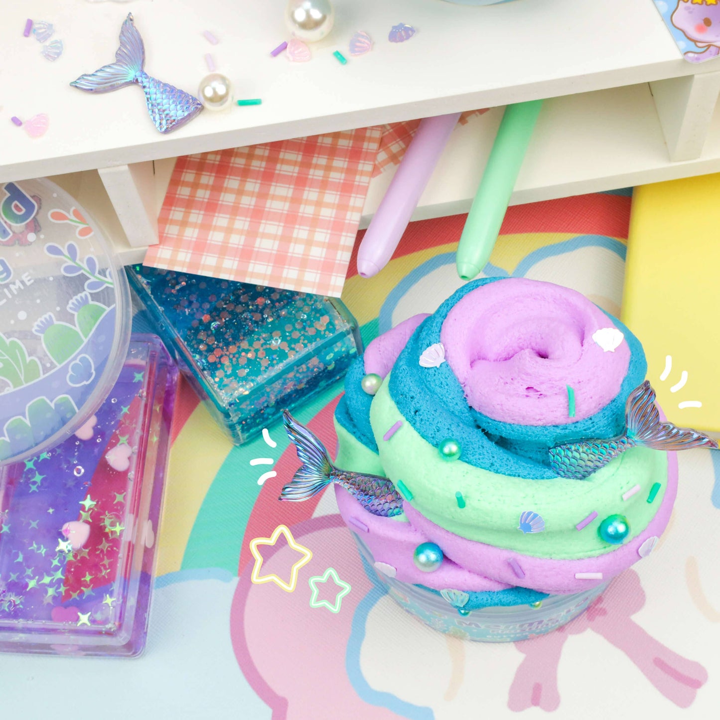 Mermaid Frosting Butter Signature Dome™ Slime