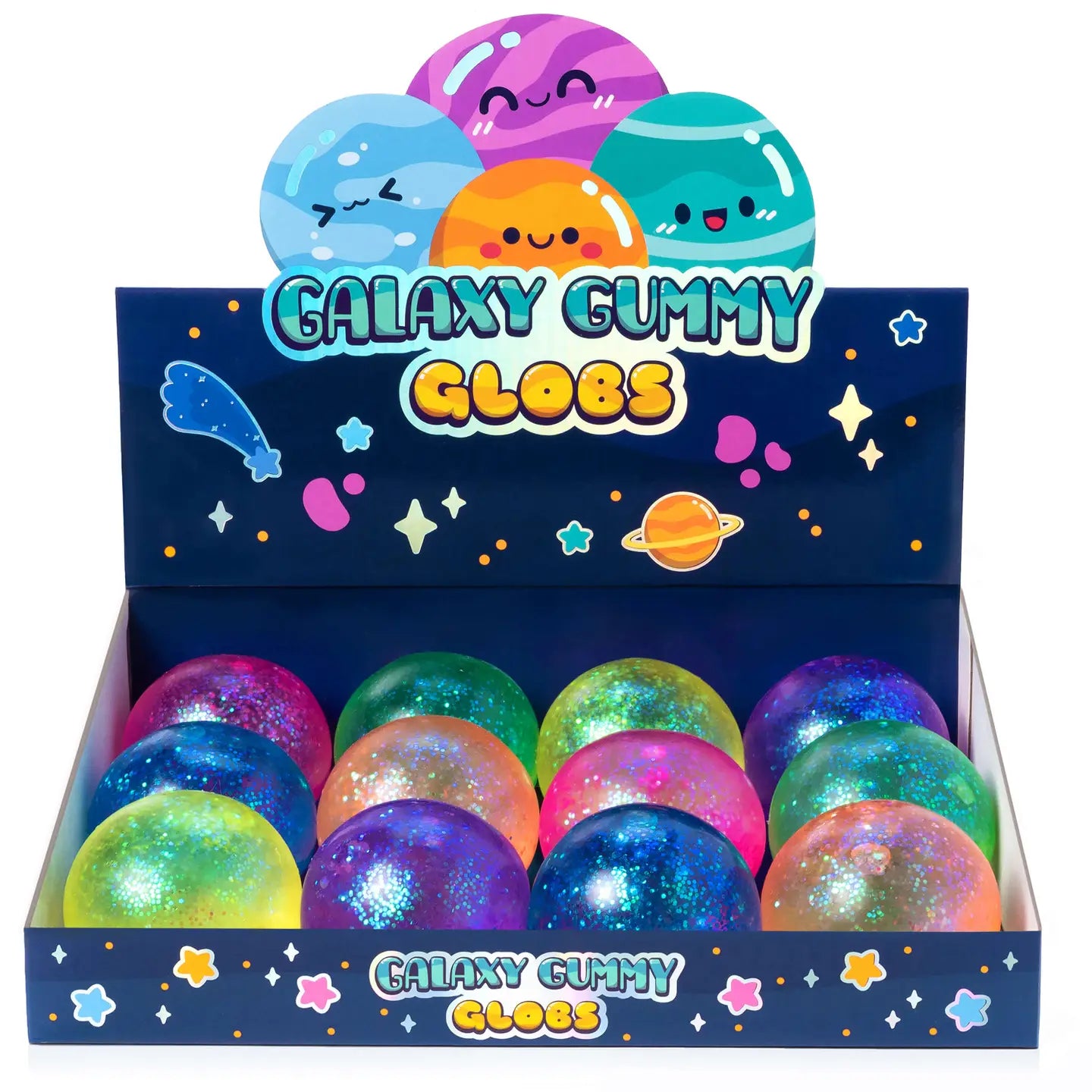Galaxy Gummy Globs Sensory Toy - Chunky Glitter