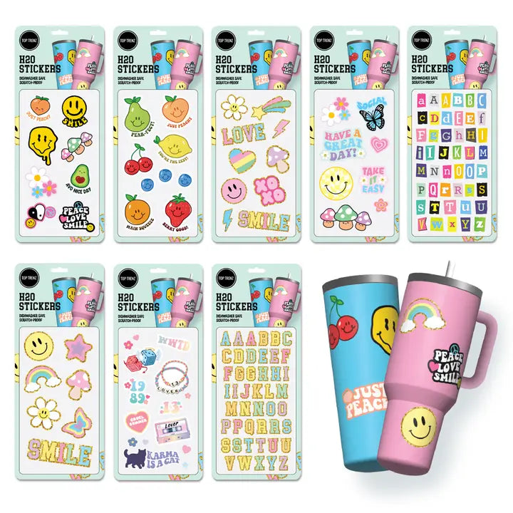 H20 Flask Vinyl Sticker Packs Assortment