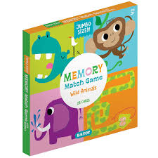 Memory Match Game Wild Animals