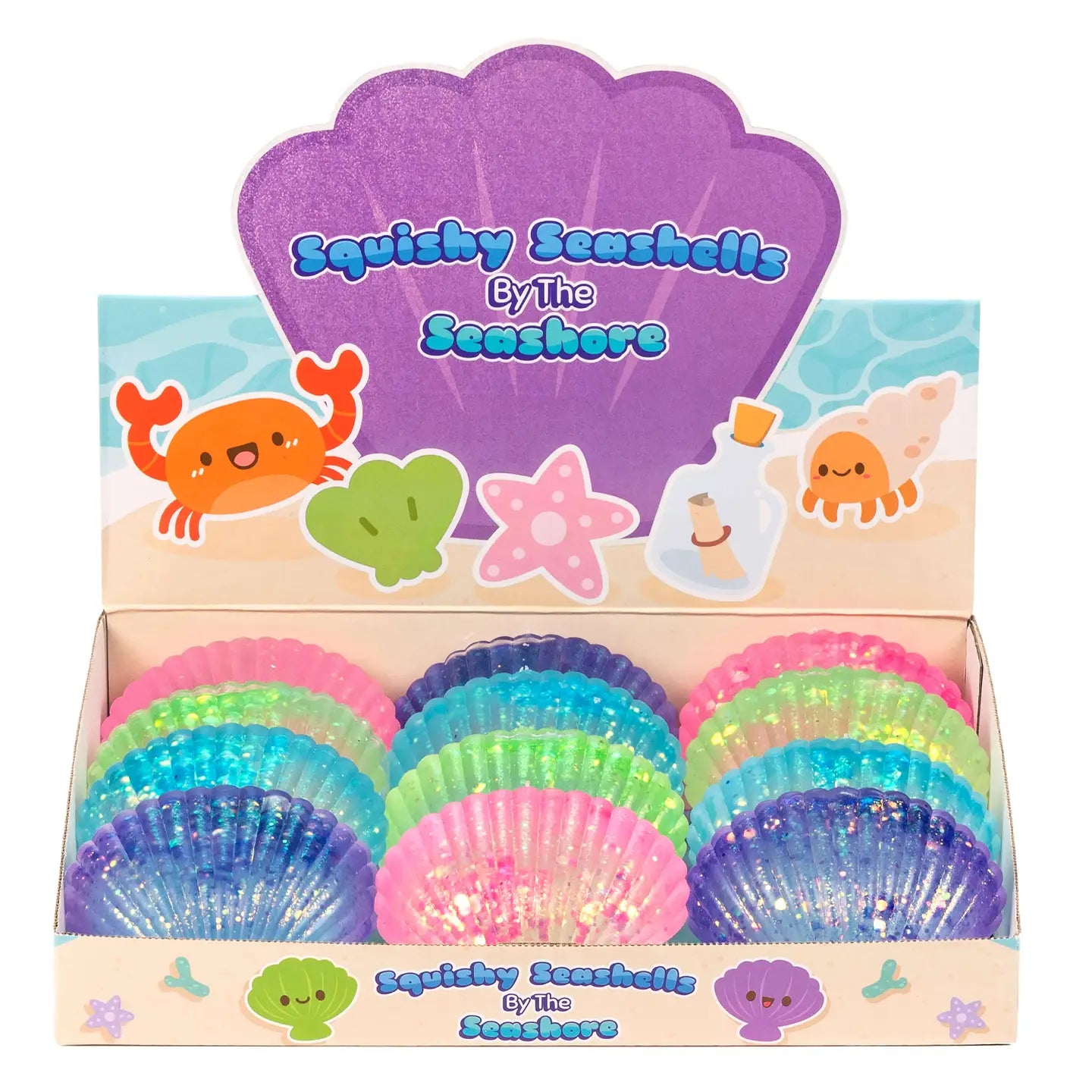 Squishy Seashells By the Seashore Sensory Toy