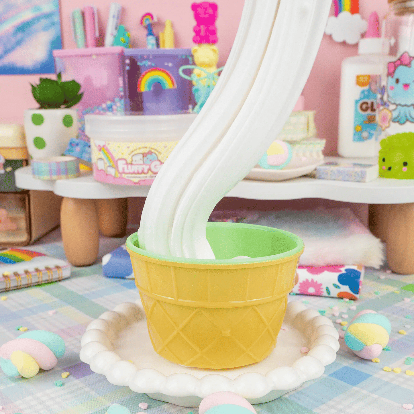 Fluffy Goo Marshmallow Signature Dome™ Slime