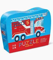 12-pc Shaped Box Puzzle/Fire Truck