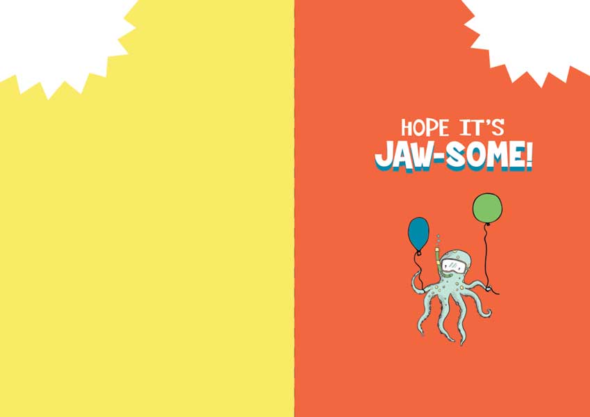 Shark Bite Birthday Card