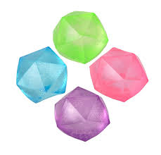 2.25" GLOW IN DARK SUGAR POLYHEDRON BALL