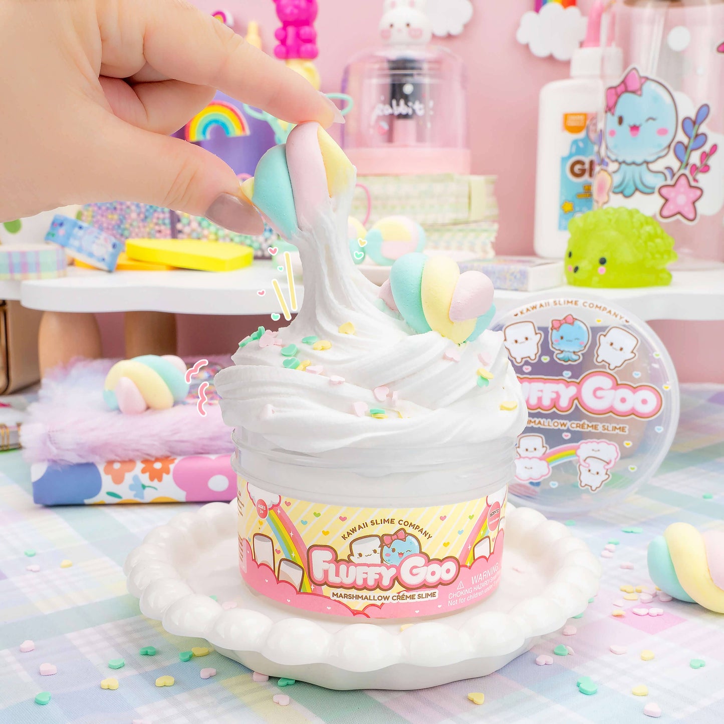 Fluffy Goo Marshmallow Signature Dome™ Slime