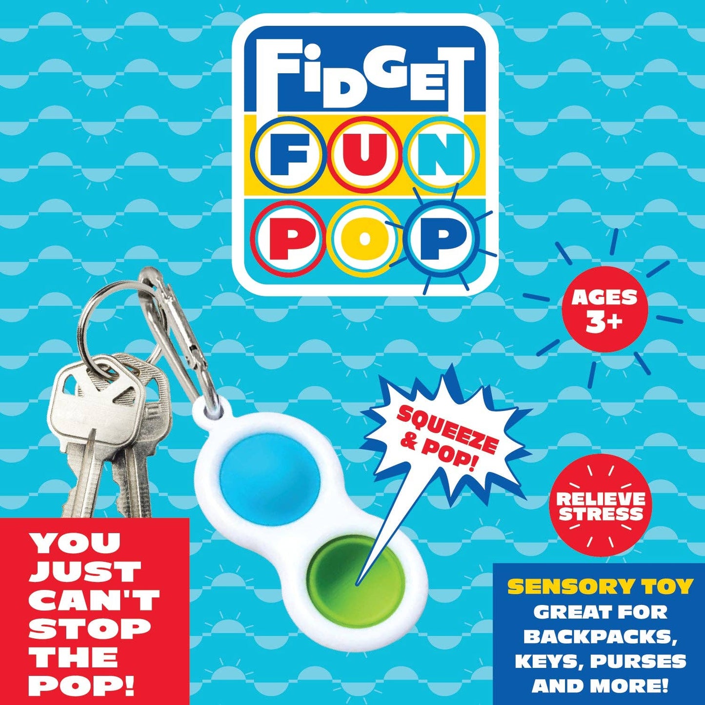 Fidget Pop Sensory Key Chain