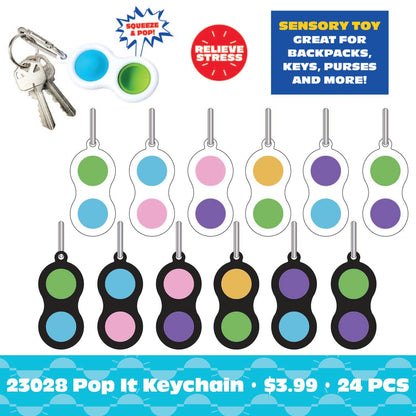 Fidget Pop Sensory Key Chain