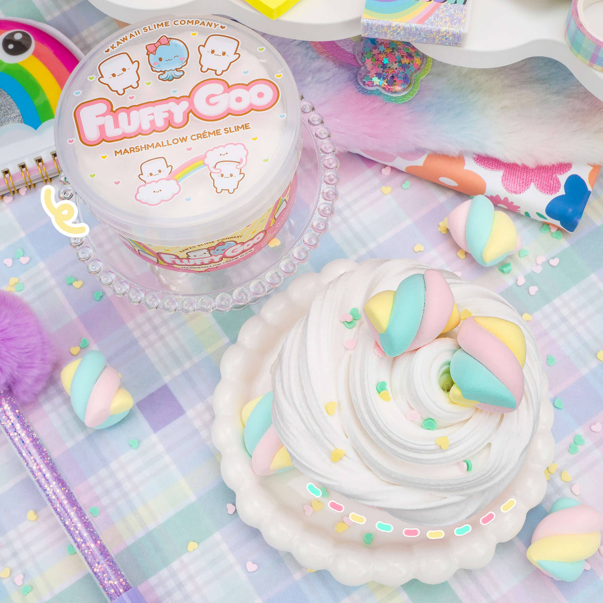 Fluffy Goo Marshmallow Signature Dome™ Slime