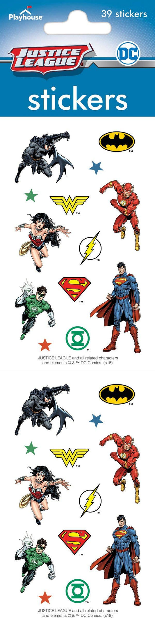 Justice League Sticker - Perforated Sheets