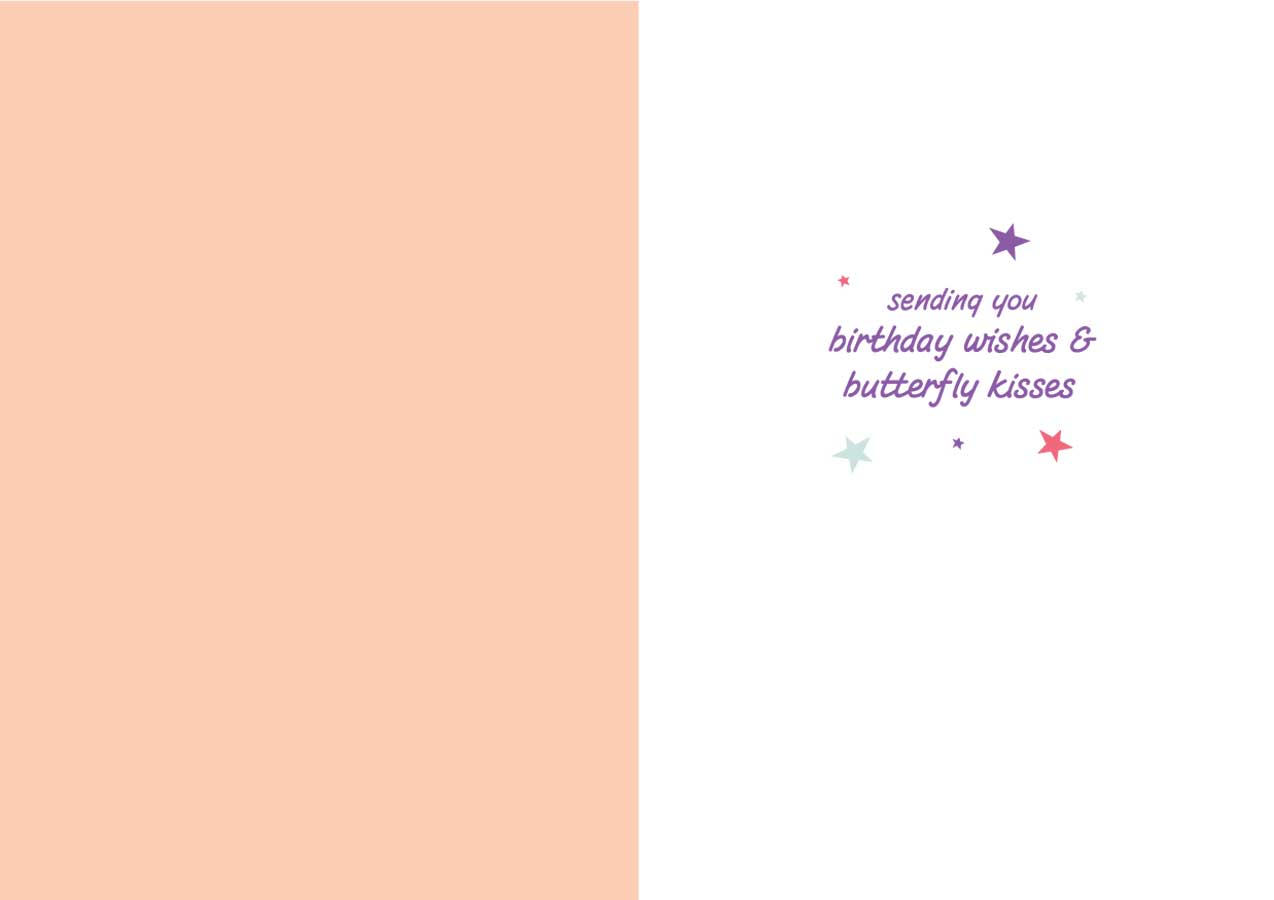 Birthday Butterfly - Glitter Card