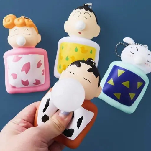 Crayon Shin-Chan Nap Bubble Squishy Keychain