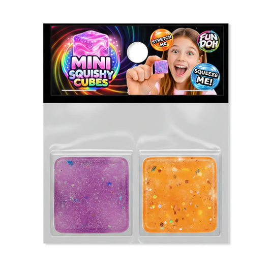 Fun Doh Mini Squishy Cube 2 Pack Viral Variety