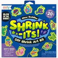 Ooly Shrink-its! D.I.Y. Shrink Art Kit - Glow Buddies