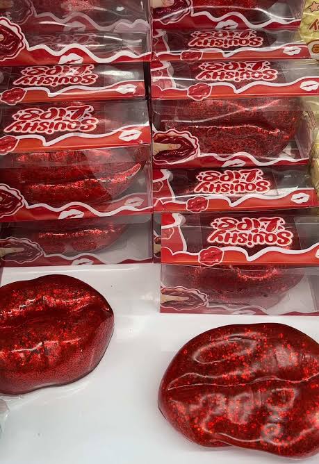 Red Lips Vasoline Squishy