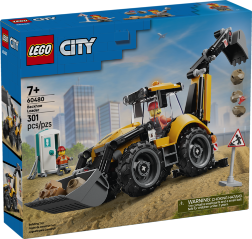 Lego - Yellow Backhoe Loader