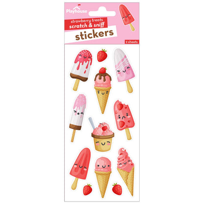Scratch And Sniff Stickers - Strawberry Treats