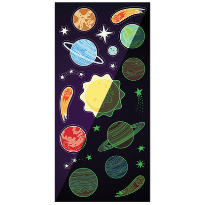 Glow In The Dark Stickers - Solar System Planets