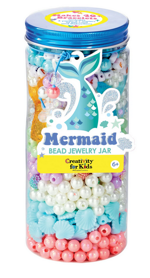 Mermaid Bead Jewelry Jar