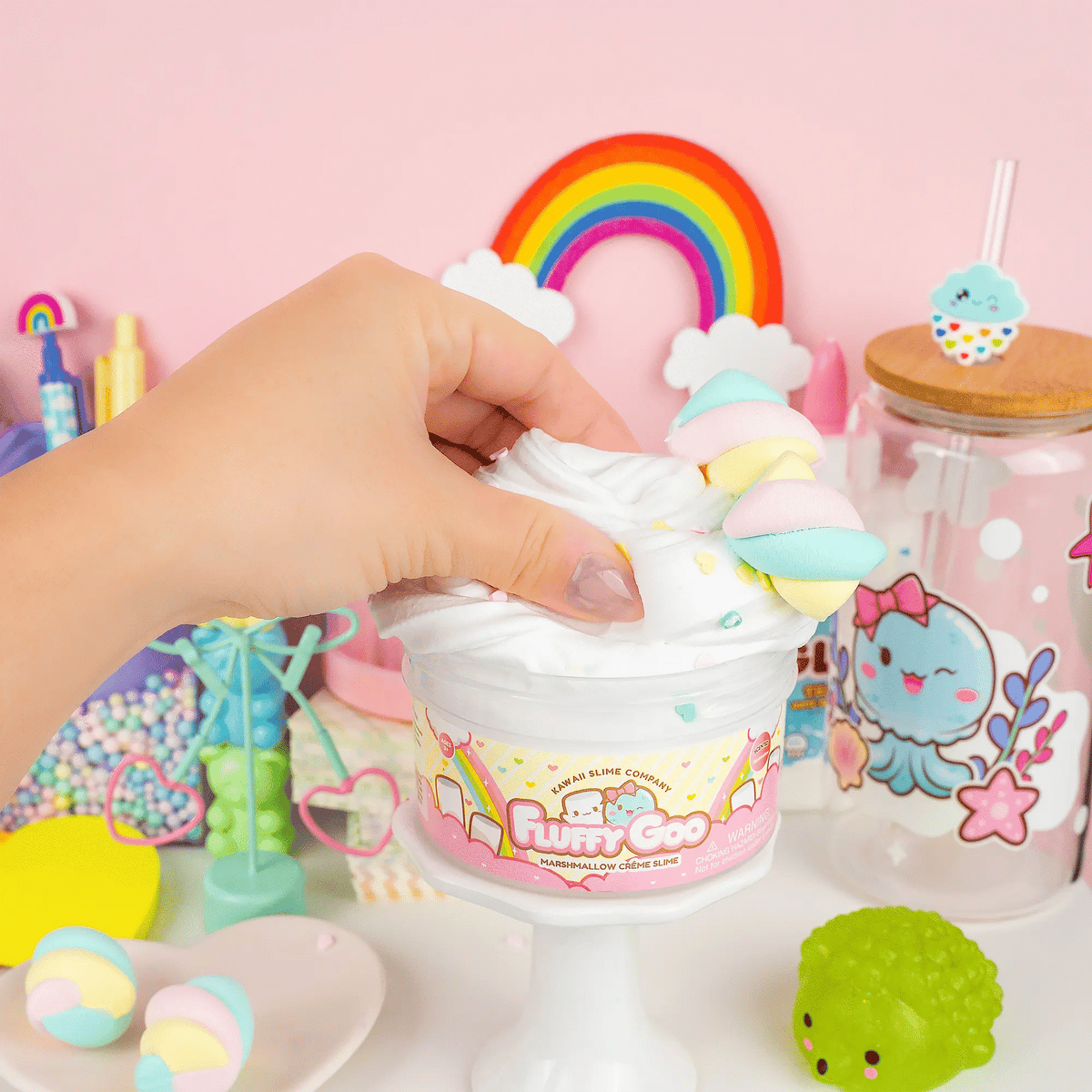 Fluffy Goo Marshmallow Signature Dome™ Slime