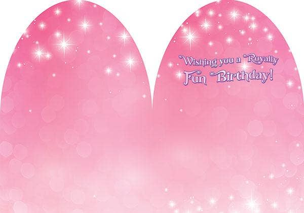 Princess Castle Glitter Card