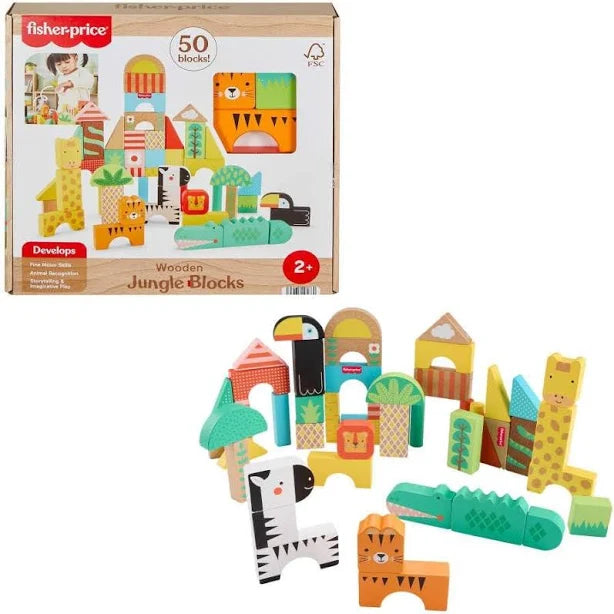 Fisher Price: wood jungle blocks