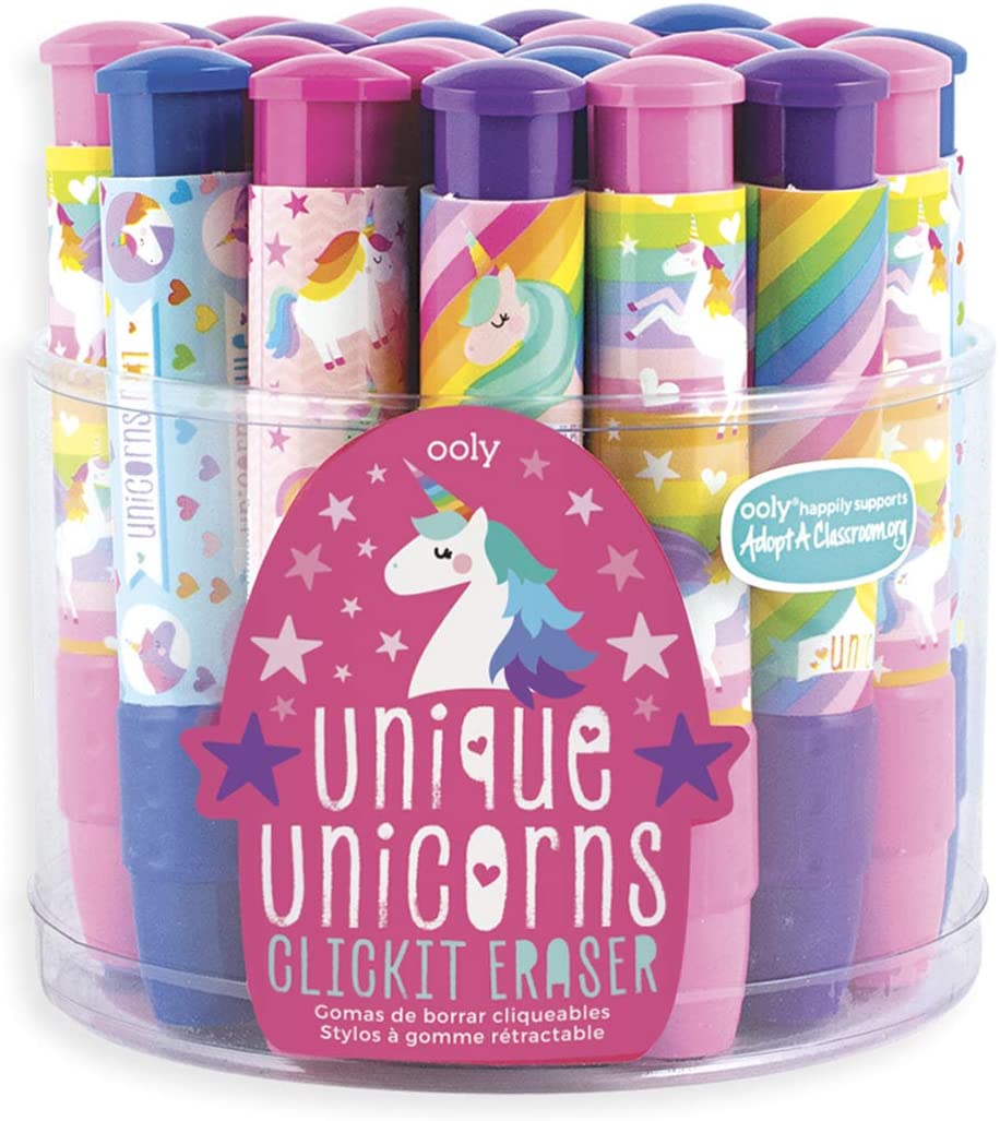 Unicorns Erasers 24 Pc