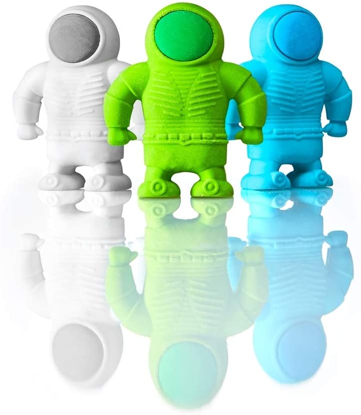 Astronaut Erasers Set of 3