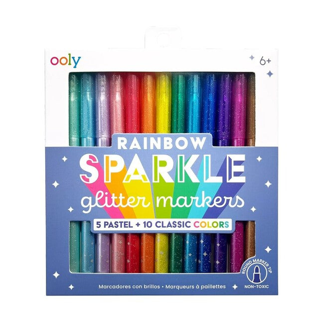Rainbow Glitter Markers