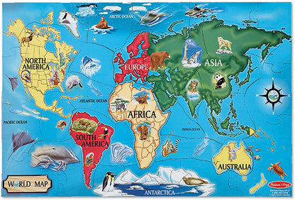 World Map Floor Puzzle