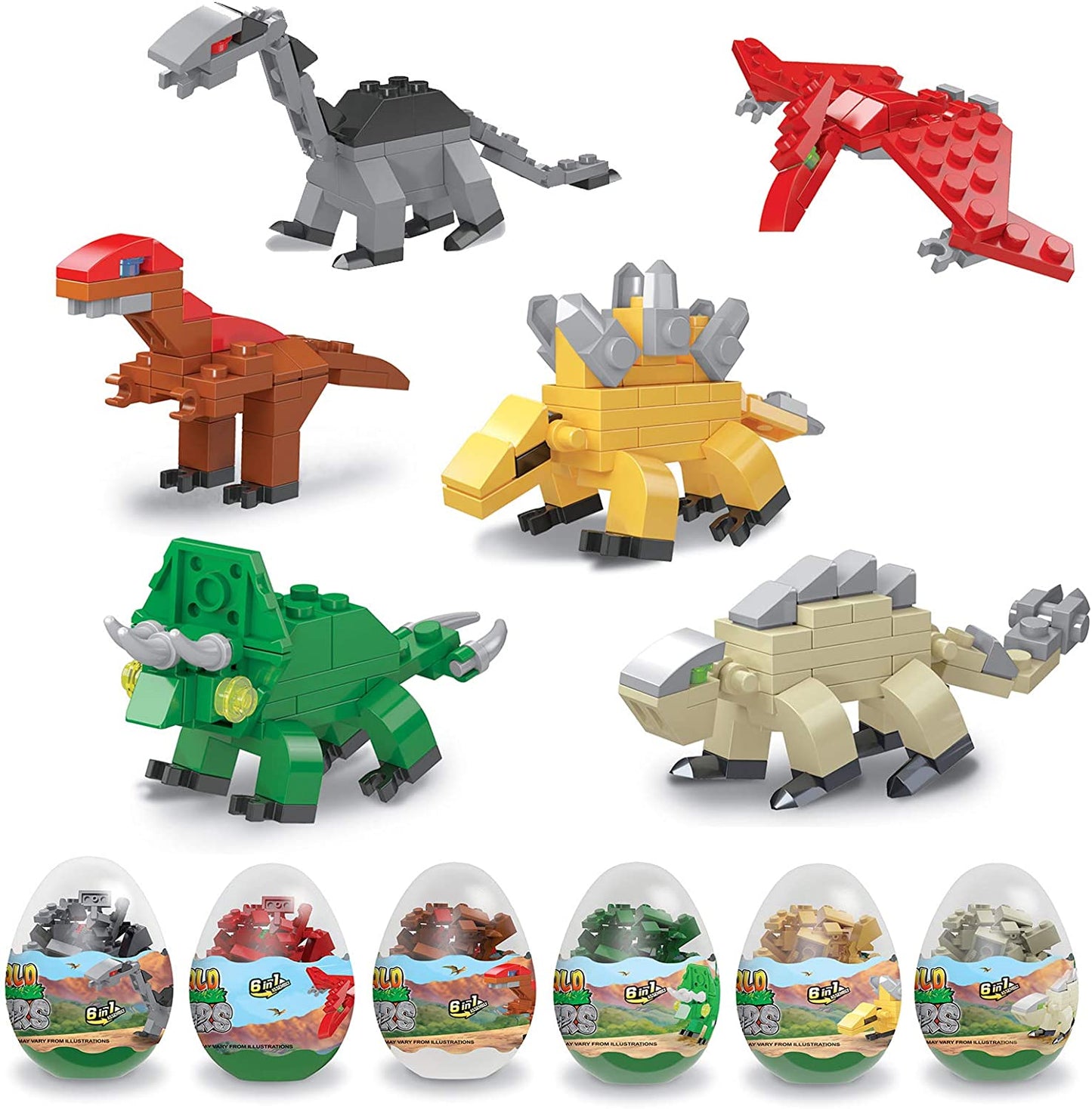 Dinosaur Build Block Egg