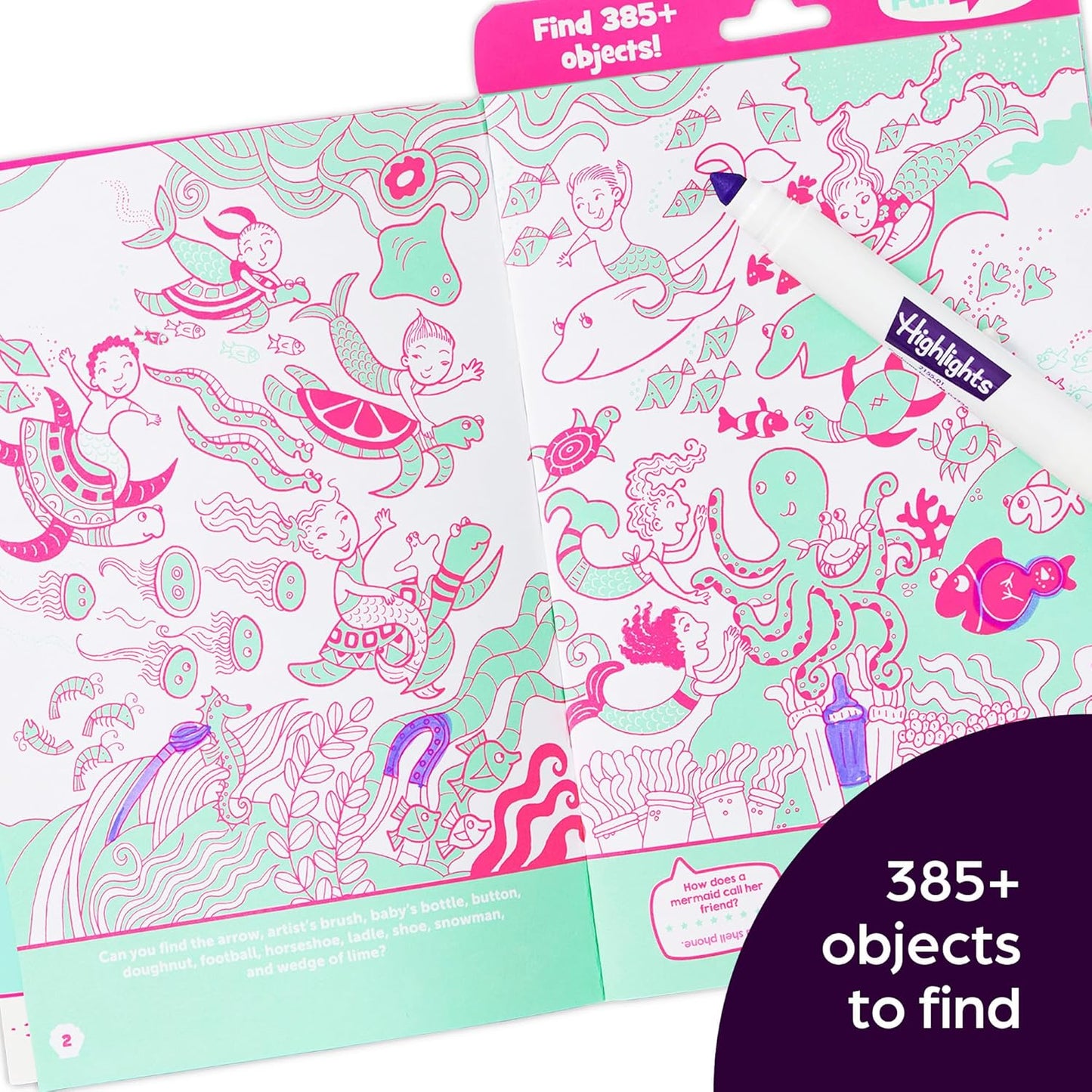 Mermaid Neon Hidden Pictures