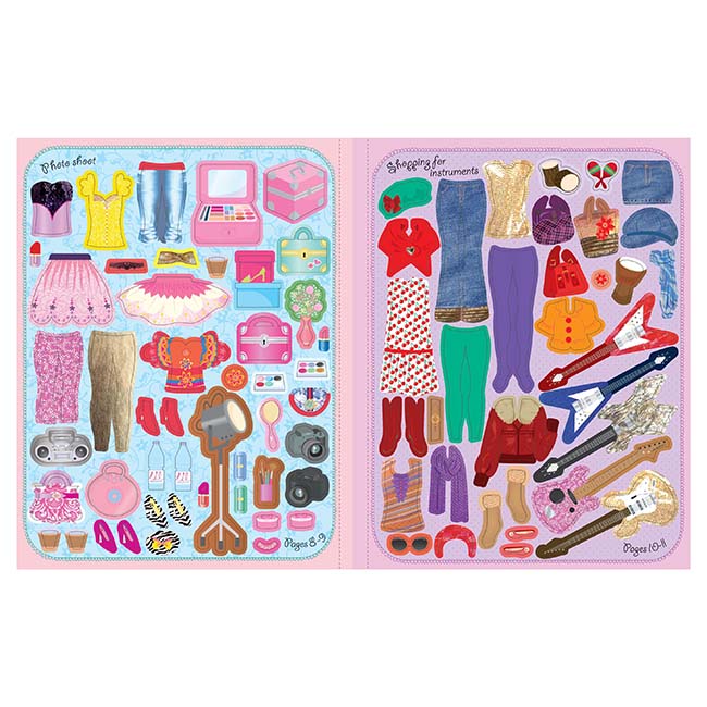 Sticker Dolly Dressing Popstars