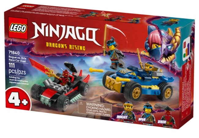 Lego® Ninjago Rogue Vs. Drix Race Car Duel