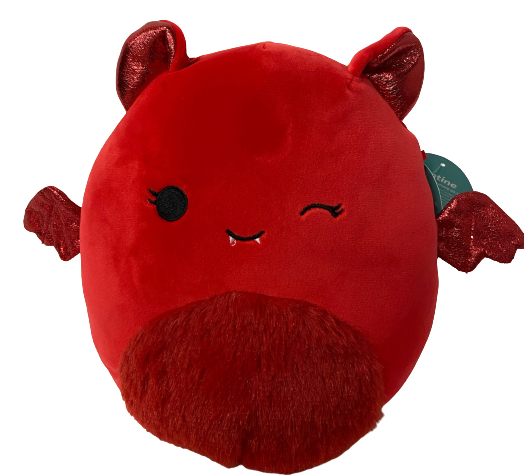 Squishmallow 8 Bat Red