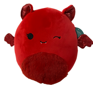 Squishmallow 8 Bat Red